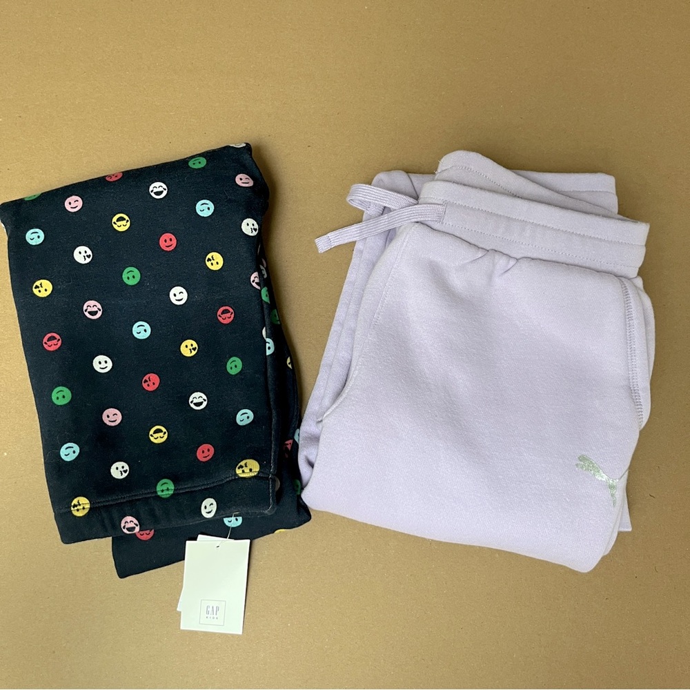 Puma Sweatpants & Gap NWT Warm Leggings Bundle Girls Size 14/16